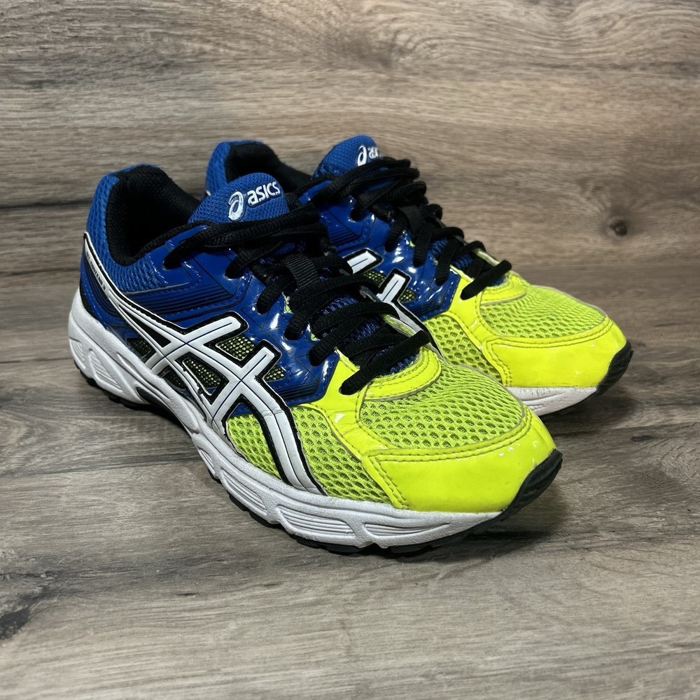 ASICS Gel Contend 3 Running Shoes Womens Size US 5.5‎ RETRO BLUE/YELLOW C566Q